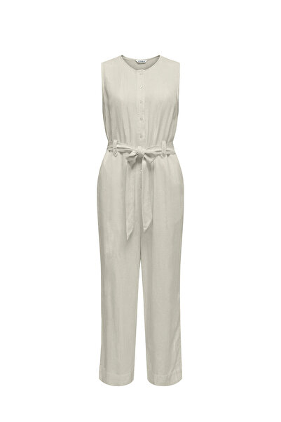 ONLY ONLSIESTA S/L LINEN BL BE GRI Kadın Tulum