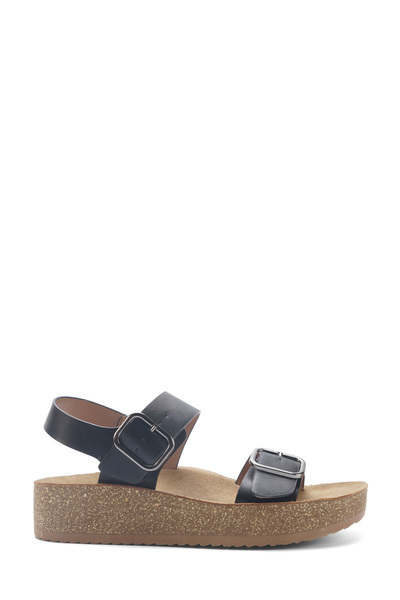 Polaris 407072.Z5FX Μαύρες γυναικείες παντόφλες