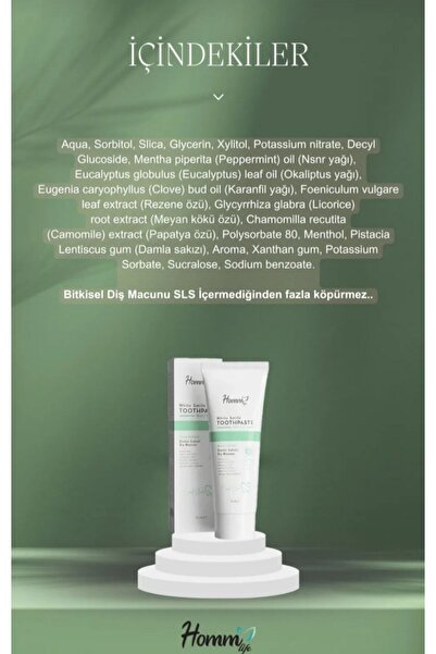 Eymen kids Damla sakızli dış macunu