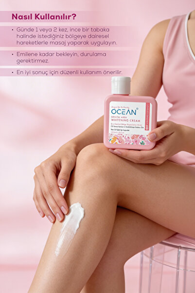 Ocean Dış Genital Bölge Beyazlatıcı FLASH EFFECT Krem ( Yüz, Koltuk Altı, Bikini Bölgesi, Dirsek)