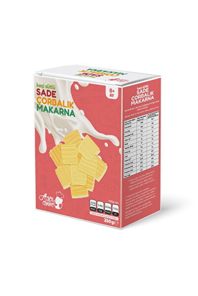 Aşçı Anne Keçi Sütlü Sade Çorbalık Makarna - 8+ Ay - 250g