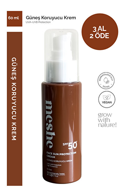 Meshe Güneş Kremi SPF 50+ Yüksek Korumalı Güneş Koruyucu | Nemlendirici ve Ha...