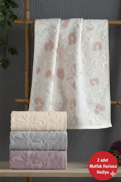 Altınbaşak مجموعة من 4 مناشف مطبخ مع هدية، طقم مناشف أرون بريميوم من الخيزران...