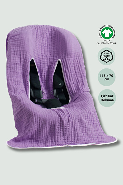 Zuppers Müslin Oto Koltuğu ve Anakucağı Kılıfı - Leylak