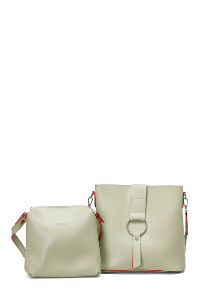 Butigo CLT RENKLI BUCKET OMZ 5FX Yeşil Kadın Omuz Çantası