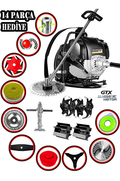 EISEnn German 14 Parça Dragon Seri Prof Sırt Tırpan Akrobat Çapa Aparatı Topr...