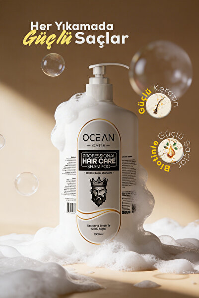 OceanCare Şampuan Dolgunlaştırıcı, Onarıcı, Besleyici Biotin ve Keratin İçeri...