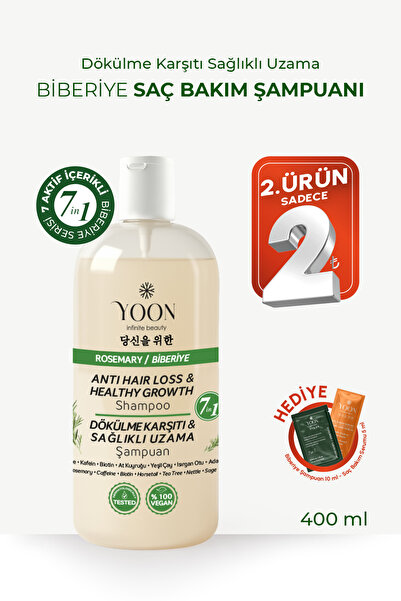 YOON Saç Dökülme Karşıtı, Sağlıklı Hızlı Saç Uzatma, Uniseks, 7 Aktifli Biber...