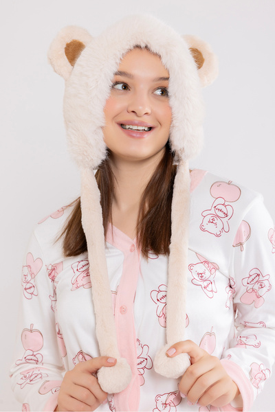 Ecrou Beanie with Ears