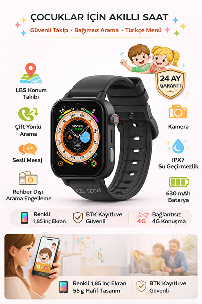 Maybax Sim Kartlı Akıllı Çocuk  Saati Romix  4G Konum Ortam Dinleme Arama Ses...