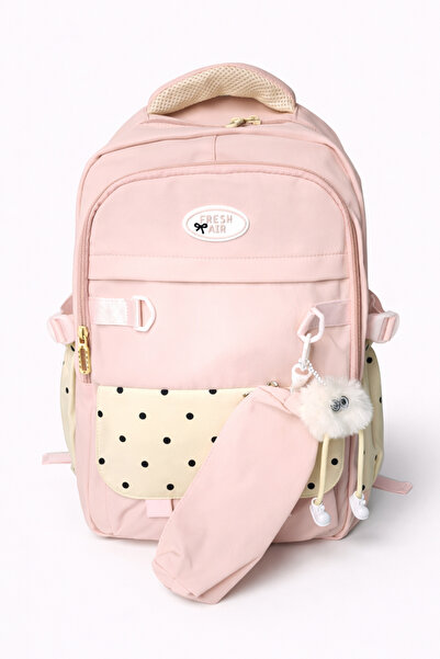 Ecrou Pink School Backpack and Pencil Case Set
