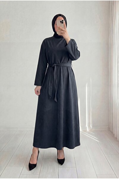 BENAHOLL Armira Straight Cut Belted Dress-Ek656 Anthracite