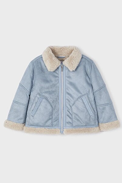 MAYORAL Κορίτσι 2-9 ετών Πελούς Παλτό Nubuck με γιακά 4492 Μπλε