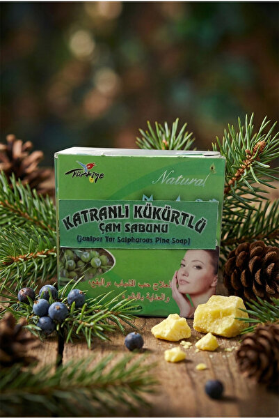 Siirt Doğal Gıda Katranlı Kükürtlü Çam Sabunu 100 G %100 Doğal Akne Ve Sivilc...