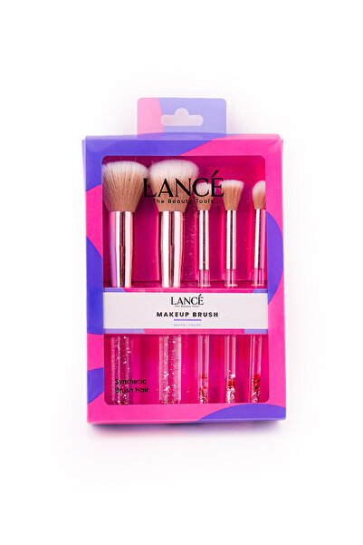 Lancé Professional مجموعة فرش المكياج لوكس سباركلي 5 قطع