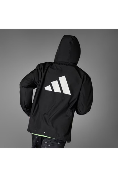 adidas IL7230 RUN IT JACKET Ανδρικό αντιανεμικό μπουφάν Unisex Μαύρο