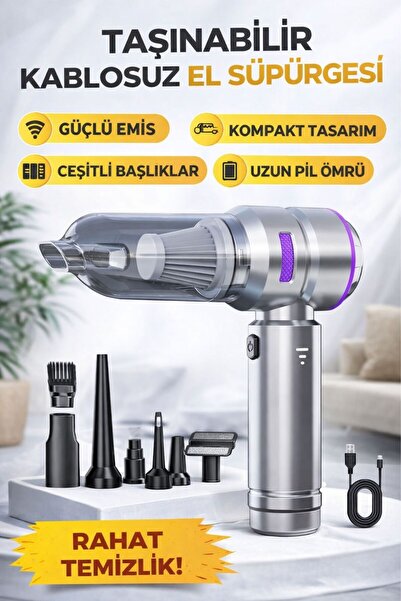 Spech Power Mini Şarjlı El Süpürgesi – Çok Başlıklı Güçlü Temizlik Çözümü Kla...