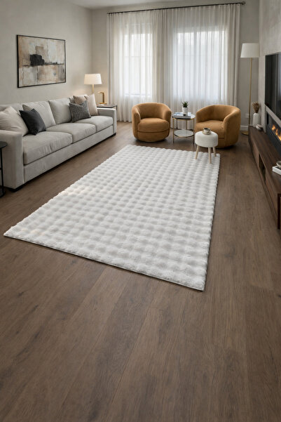 KEVLİNE Bubble Salon Mutfak Çocuk Odası Yolluk Kaymaz Taban Halı