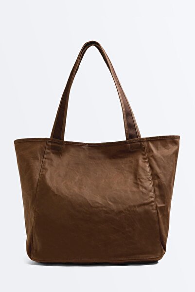 Oysho Waxlı shopper çanta