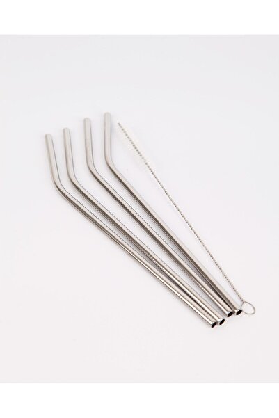 BASTONLU ZÜCCACİYE Çelik Pipet Seti