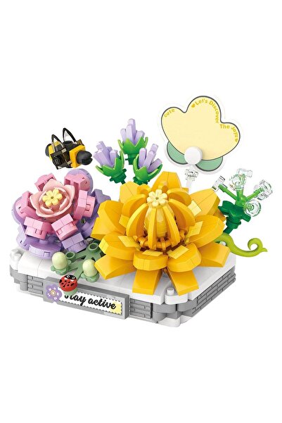 hak-iş oyuncak Block Toy Creamy Jade Lotus 390 Piece Toy Building Set Lz-8832