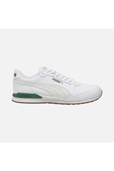 Puma 384855   22 St Runner V3 L - Men's White Green Sneakers