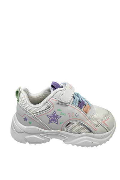 pepino Py23-1447 Pantofi sport pentru fete - pudra albă și roz