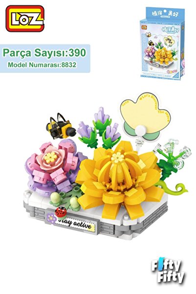 Vagonlife LOZ Micro Block Serisi Sevimli Çiçek 390 Parça Oyuncak Yapım Seti F...