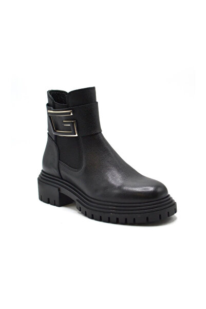 venüs ayakkabı Venus 2253852K Γυναικείες Δερμάτινες Μπότες Μαύρες