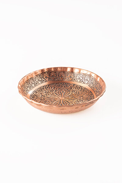 DMT COPPER HOME Gaziantep Bakır Çerezlik Kuruyemiş Sunumluk(14CM X 2,5CM)