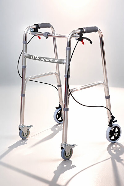 Genel Markalar Tekerlekli Walker Yürüteci Frenli 4 tekerli yürüteç 88 cm 98 c...