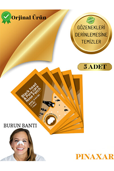 pınaxar Gözenek Sıkılaştırıcı Siyah Nokta Burun Bandı 5’li – Temiz ve Canlı C...