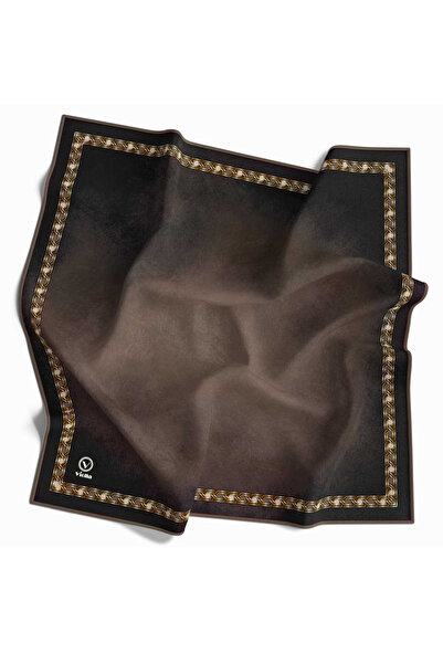 VİOLLA Kristal Bordür Desenli Vizon Renkli 90x90 Dikim Şekli : El Dikişi Eşar...