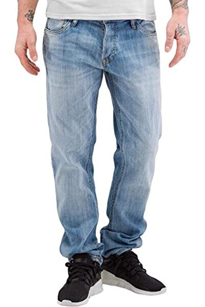 Jack & Jones جاك آند جونز 12117734 TIM قصة ضيقة للرجال أزرق دينم أزرق