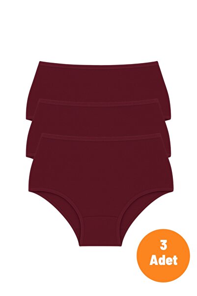 Aybome Kadın Yüksek Bel Külot Pamuklu Likralı Esnek Yumuşak Kumaş Hipster Külot