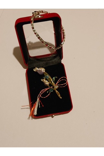 Nu Bracelet and brooch set