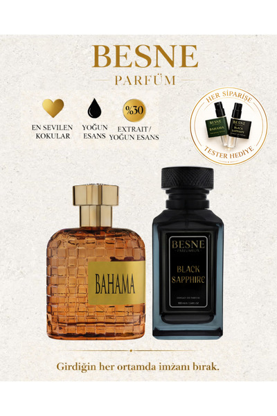besneparfum Bahama -black sapphıre luxe set