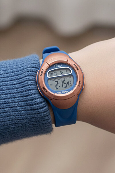 Q&Q 5-10 Yaş İçin Kronometreli, Işıklı, Alarmlı, 100 Metre Su Geçirmez Mavi E...