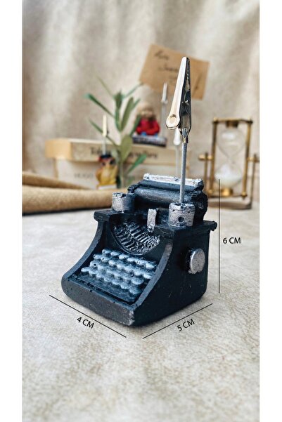 polyester döküm Not Tutucu Retro Daktilo 001