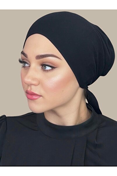 cs ilkim 5-Pack Advantage Pack Black Combed Cotton Tie-Up Bonnets