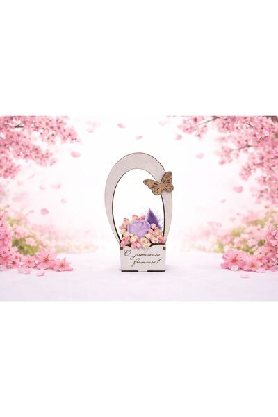 OEM Aranjament floral parfumat din ceara de soia naturala,martisor,Ziua Mamei...