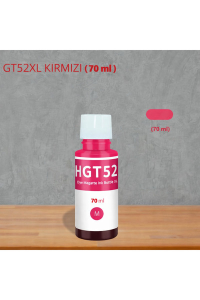 HP TANK-310/315/316/319/410/415 uyumlu Siyah 90 ml Renkliler 100 ml GT51XL-GT52XL 4 RENK SET