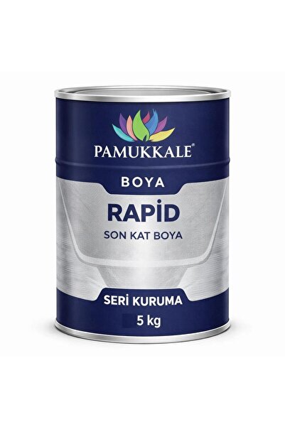 Pamukkale 1402 Rapid Endüstriyel Boya 60-70 Gloss 5 Kg Antrasit Gri Ral 7016