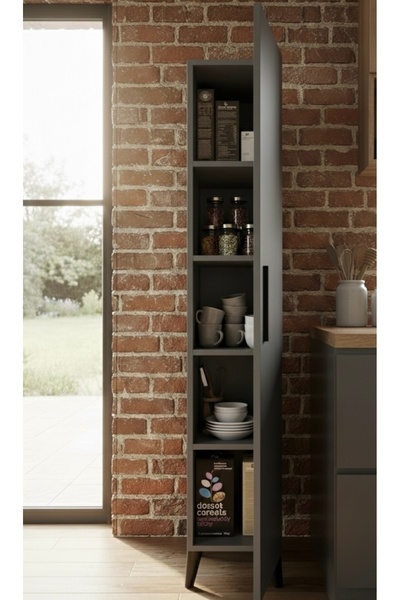 ARTUKLU Tek kapılı Mutfak dolabı Çok amaçlı dolap - Beyaz