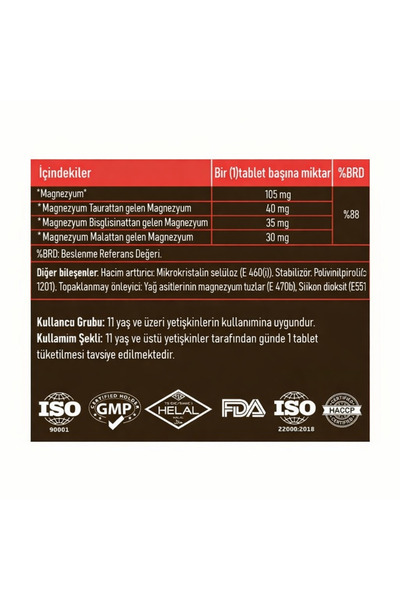 VİTABUMİN Magnezyum 30 Tablet