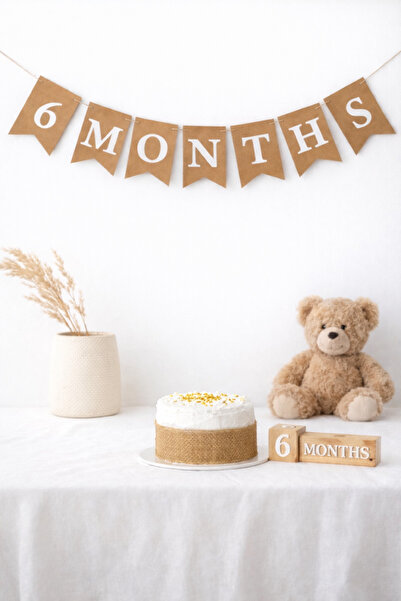 Partifabrik 6 luni Coada de rândunică Banner de jumătate de vârstă Ornament d...