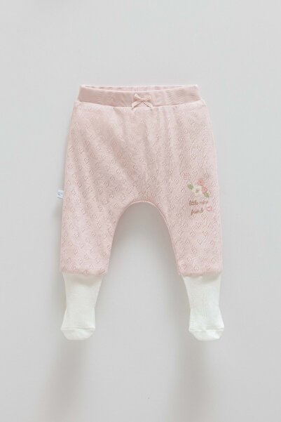 Caramell All Time Girl Socked Baby Pants Dried Rose