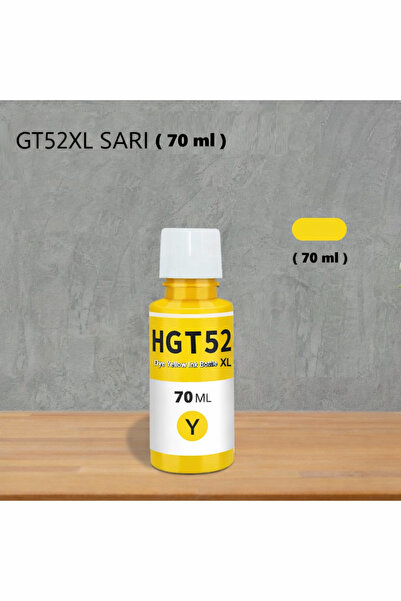 HP TANK-310/315/316/319/410/415 uyumlu Siyah 90 ml Renkliler 100 ml GT51XL-GT52XL 4 RENK SET