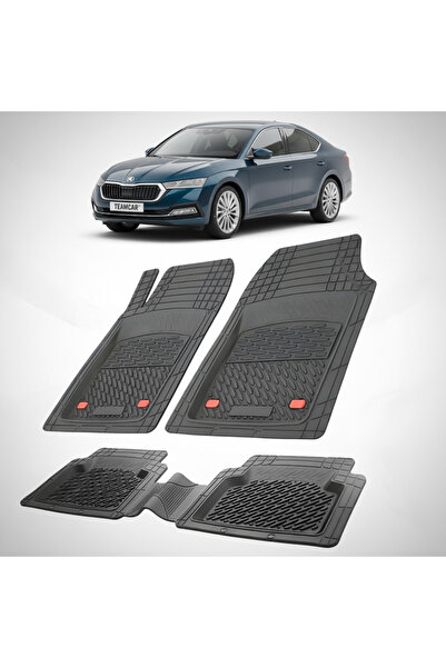 TEAMCAR Covorașe auto compatibile Skoda Octavia IV Sedan 2019+ |   Negru