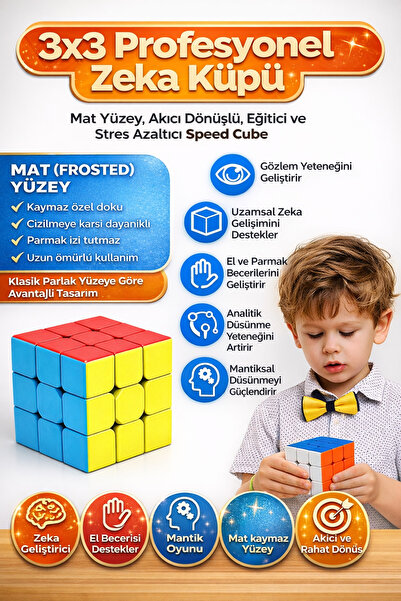 YILDIRIM OYUNCAK Magic Cube Yapışmaz Zeka Küpü  Küp(5.5 X 5.5 Cm)